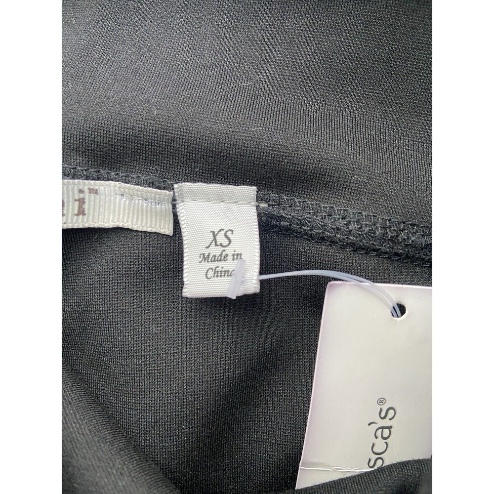 Francesca's Mi Ami Womens Skinny Ponte Legging Pants Size‎ XS Black Stretch Work - Picture 5 of 11